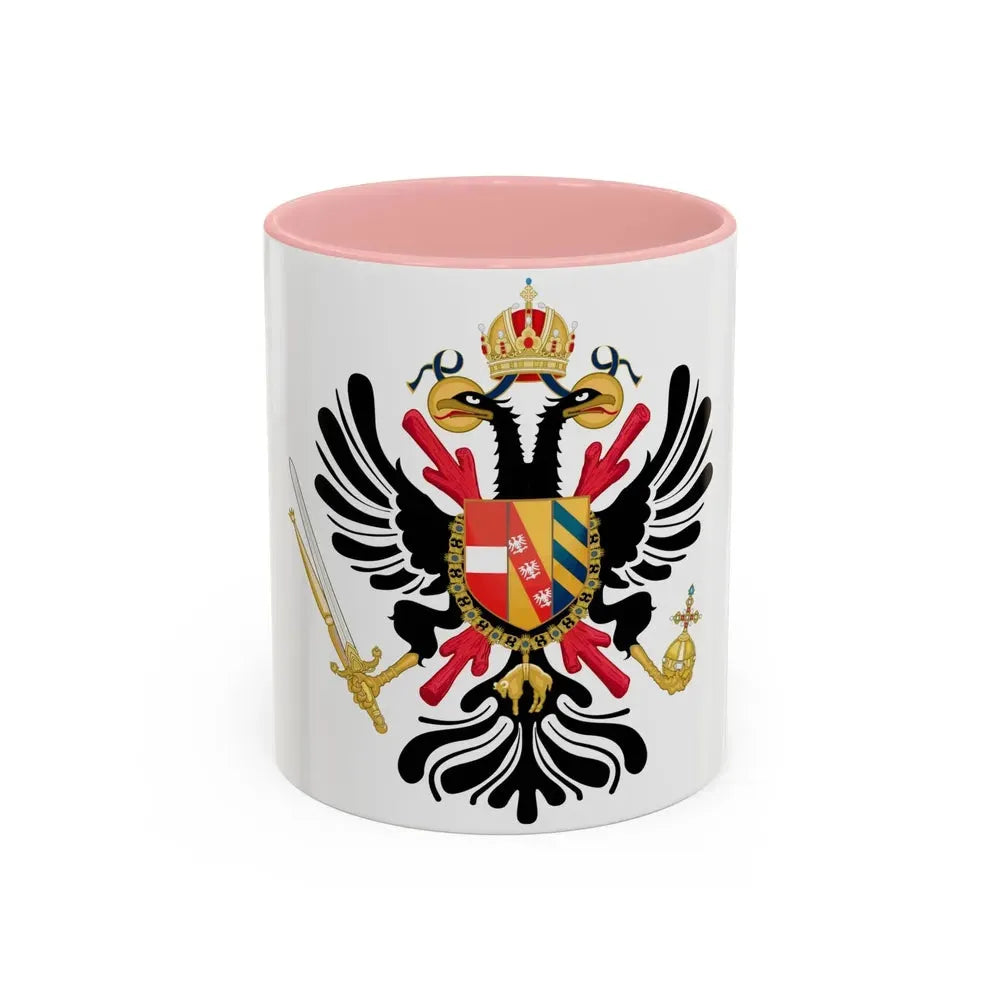 Coat of arms of the Austrian Netherlands - Accent Coffee Mug 11oz Pink - Go Mug Yourself