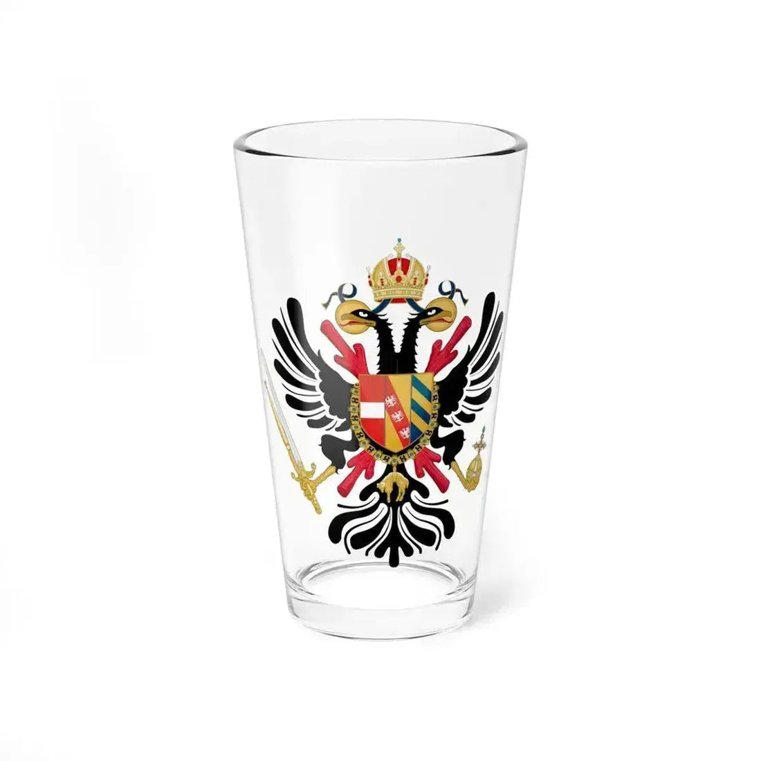 Coat of arms of the Austrian Netherlands - Pint Glass 16oz 16oz - Go Mug Yourself