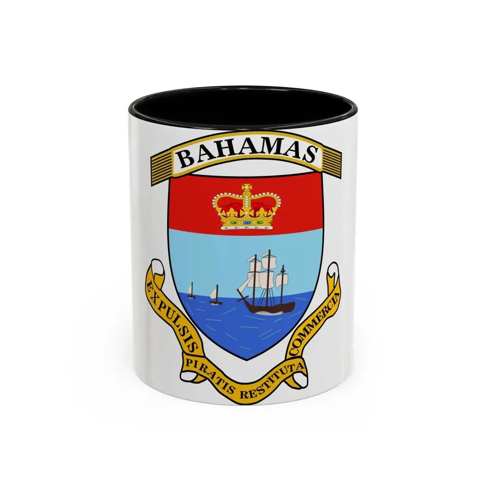 Coat of Arms of The Bahamas 2 - Accent Coffee Mug 11oz Black - Go Mug Yourself