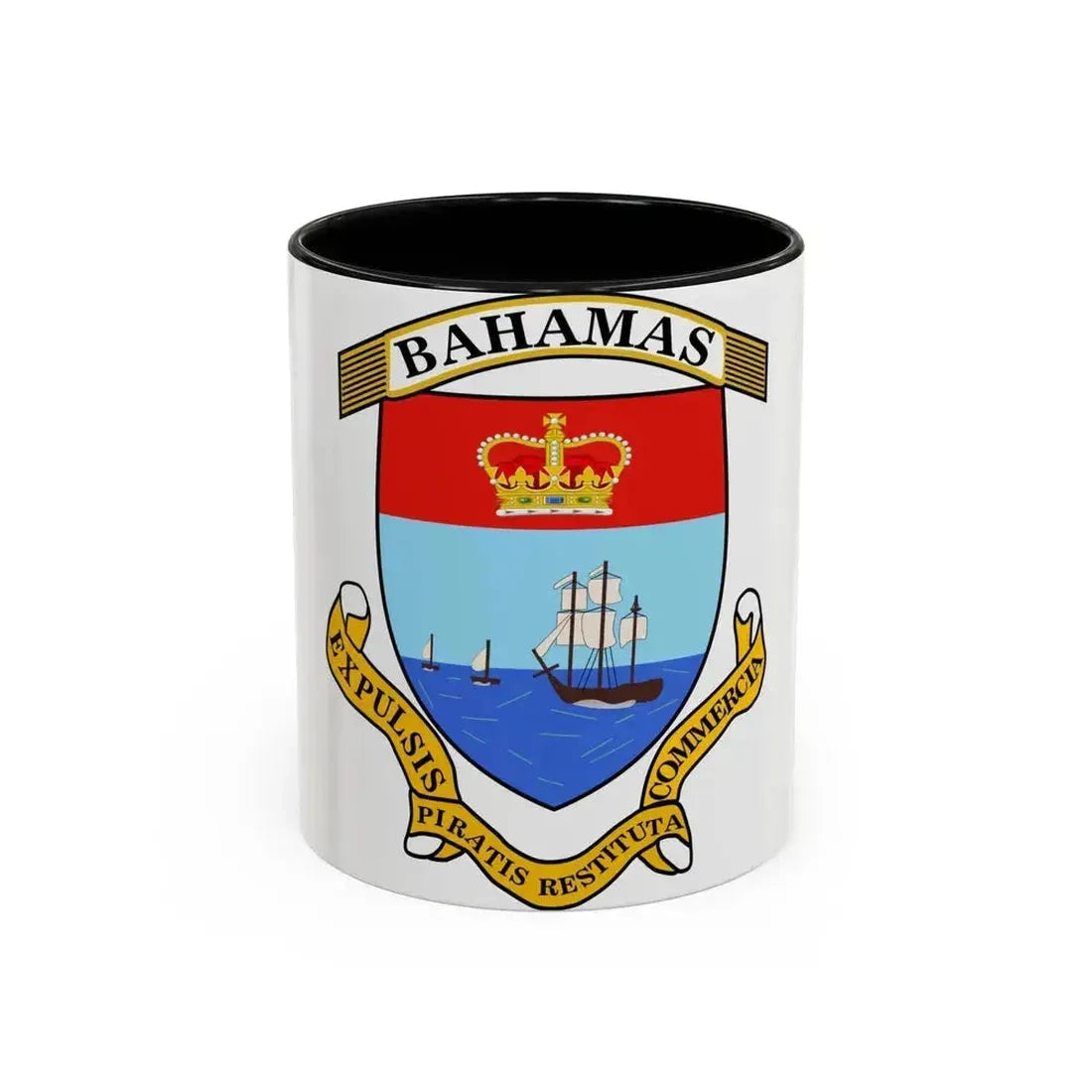 Coat of Arms of The Bahamas 2 - Accent Coffee Mug 11oz Black - Go Mug Yourself