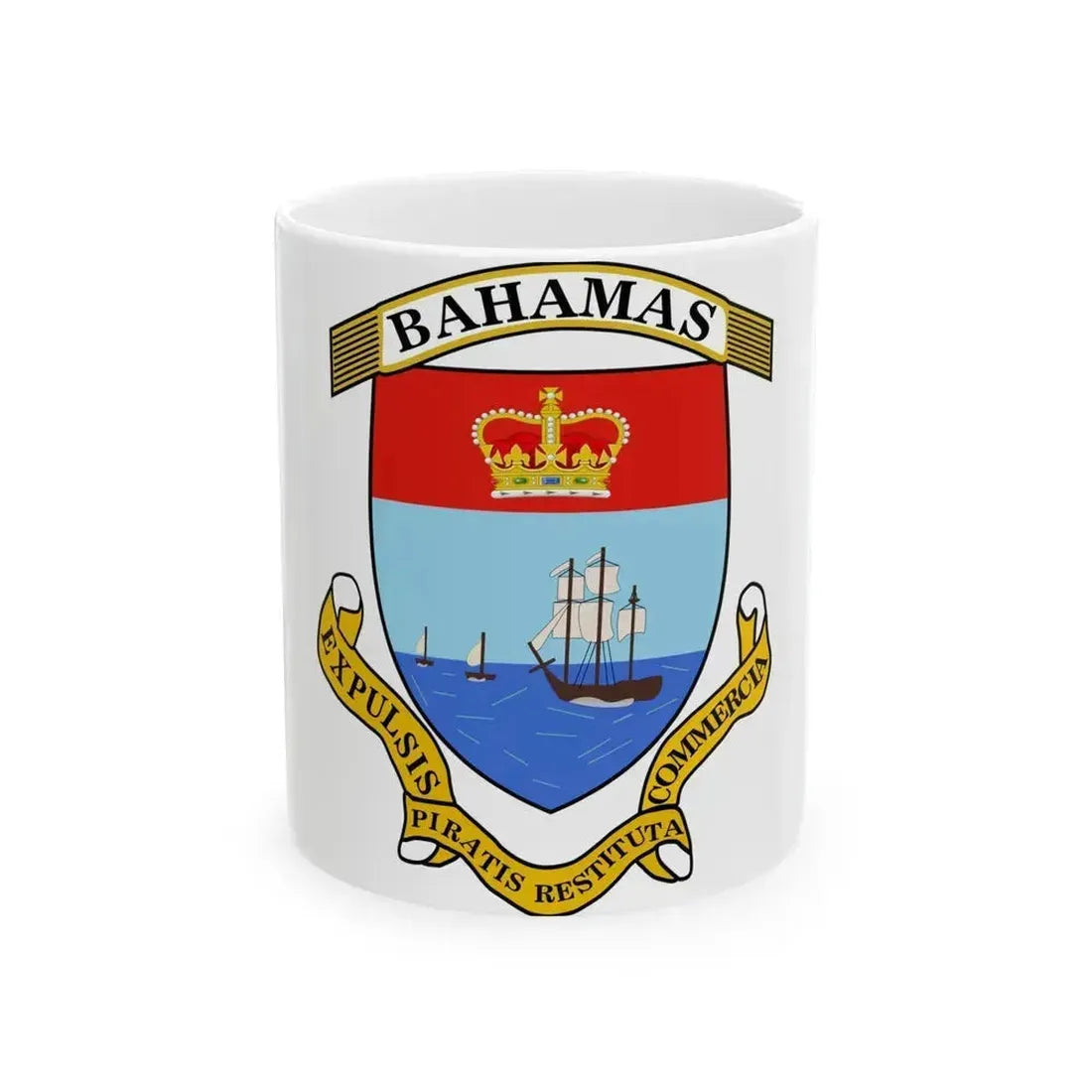 Coat of Arms of The Bahamas 2 - White Coffee Mug 11oz - Go Mug Yourself