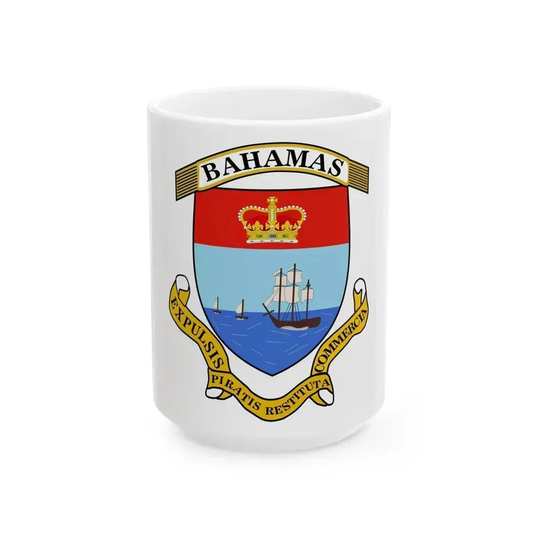 Coat of Arms of The Bahamas 2 - White Coffee Mug 15oz - Go Mug Yourself
