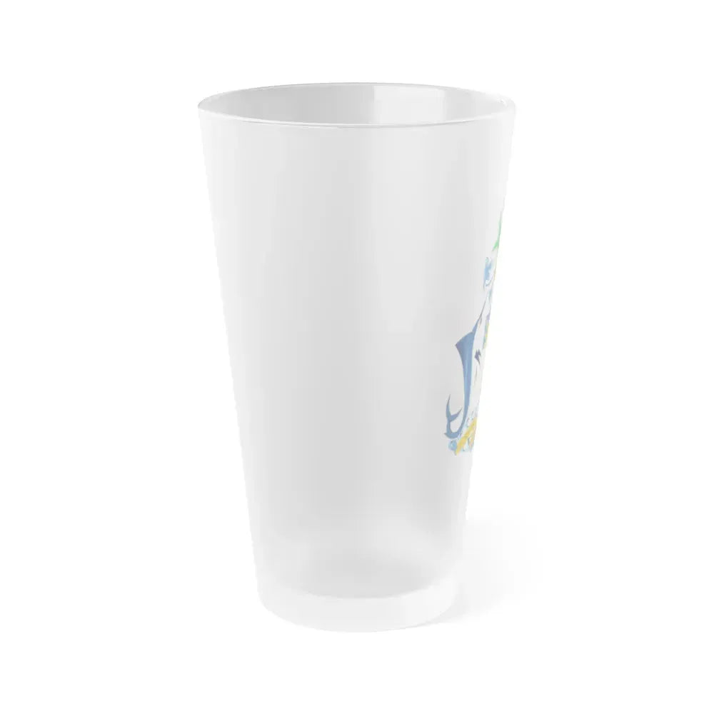 Coat of Arms of The Bahamas - Frosted Pint Glass 16oz - Go Mug Yourself