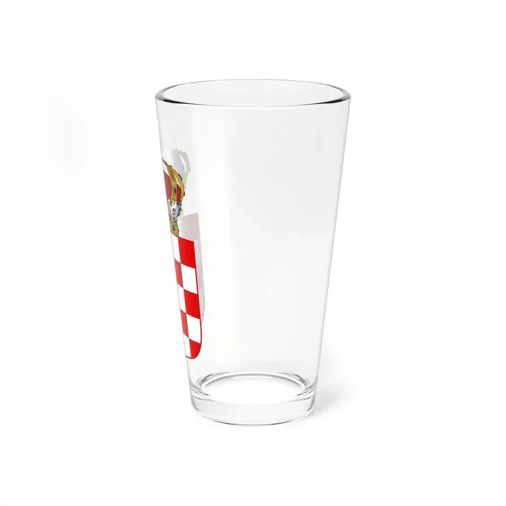 Coat of Arms of the Banate of Croatia - Pint Glass 16oz - Go Mug Yourself