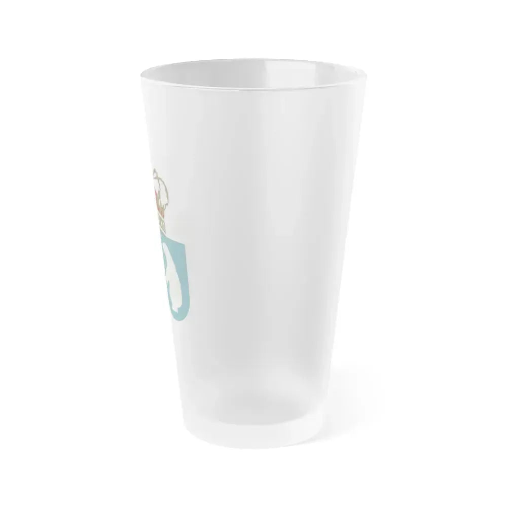 Coat of arms of the County of Greenland - Frosted Pint Glass 16oz - Go Mug Yourself