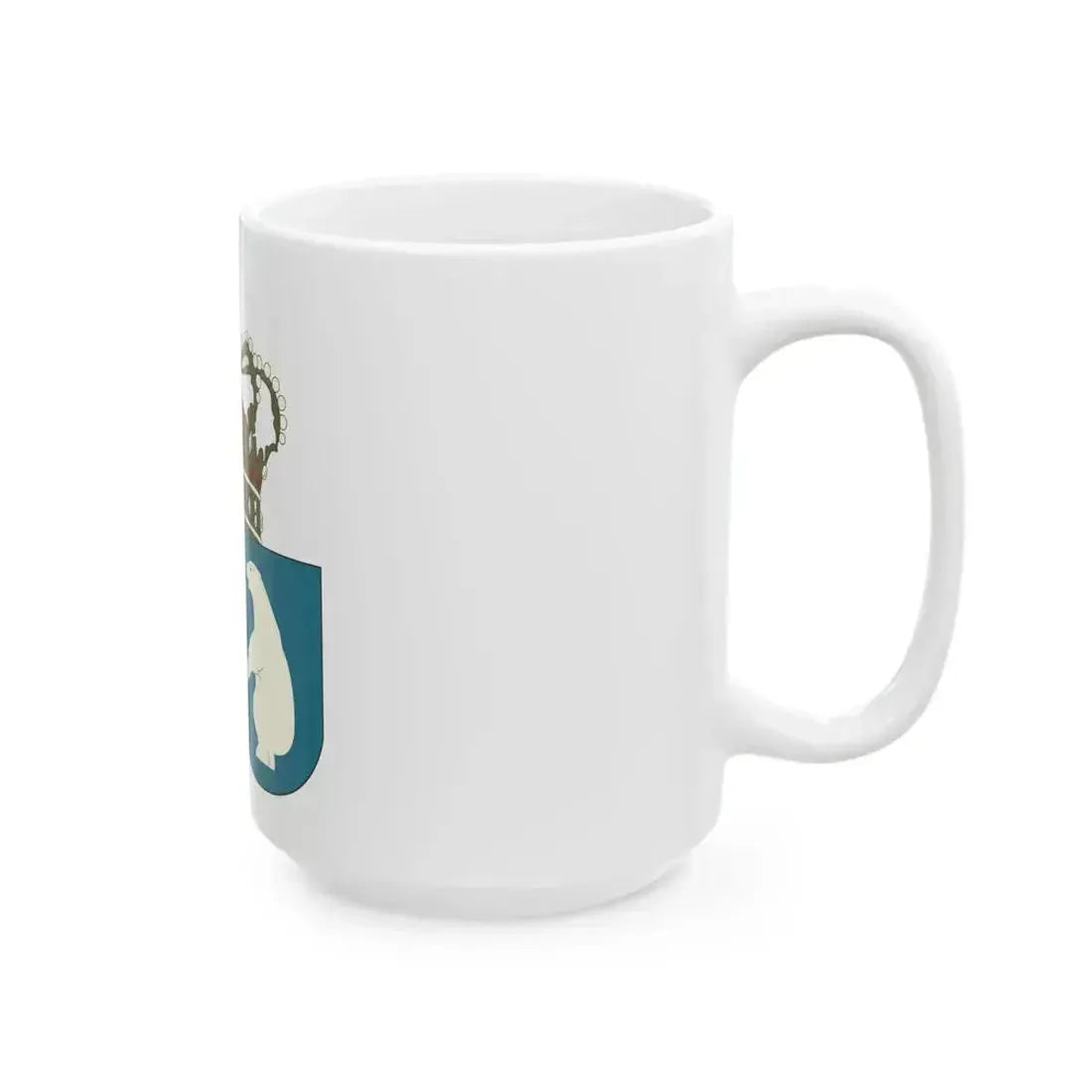 Coat of arms of the County of Greenland - White Coffee Mug - Go Mug Yourself