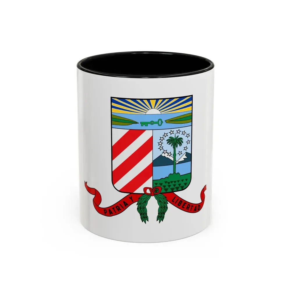 Coat of arms of the Cuban Filibuster Movement - Accent Coffee Mug 11oz Black - Go Mug Yourself