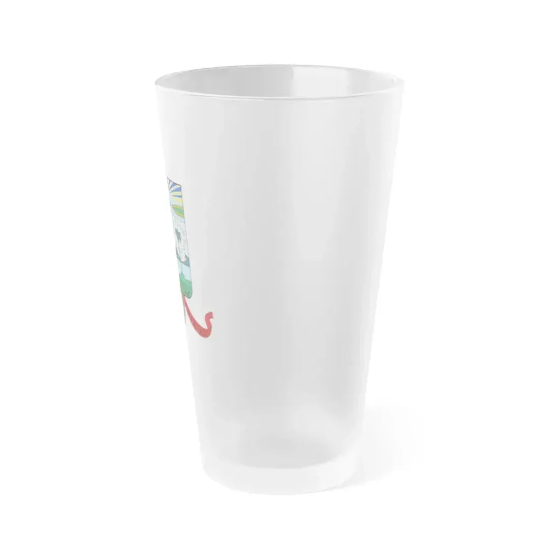 Coat of arms of the Cuban Filibuster Movement - Frosted Pint Glass 16oz - Go Mug Yourself
