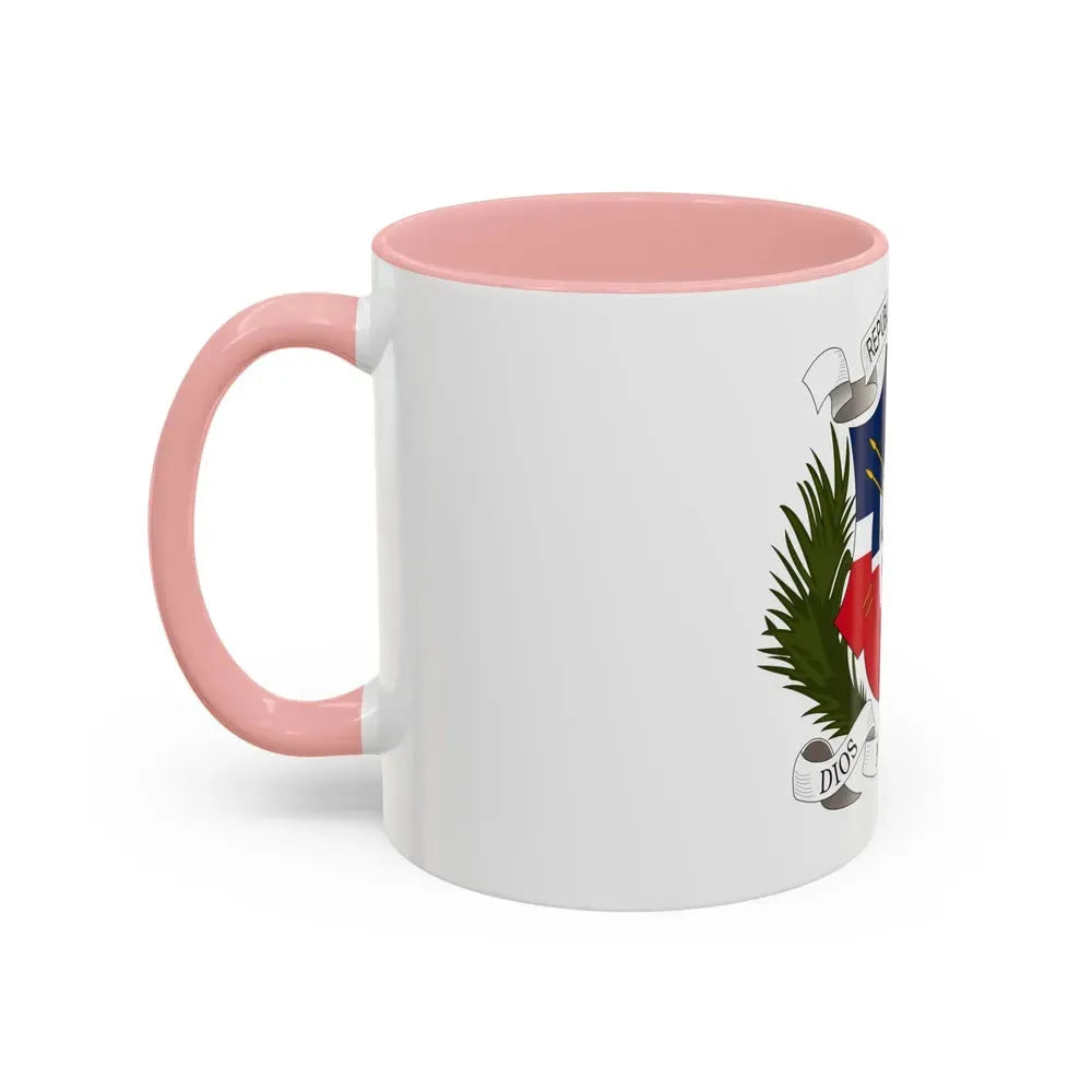 Coat of arms of the Dominican Republic (1860) - Accent Coffee Mug - Go Mug Yourself