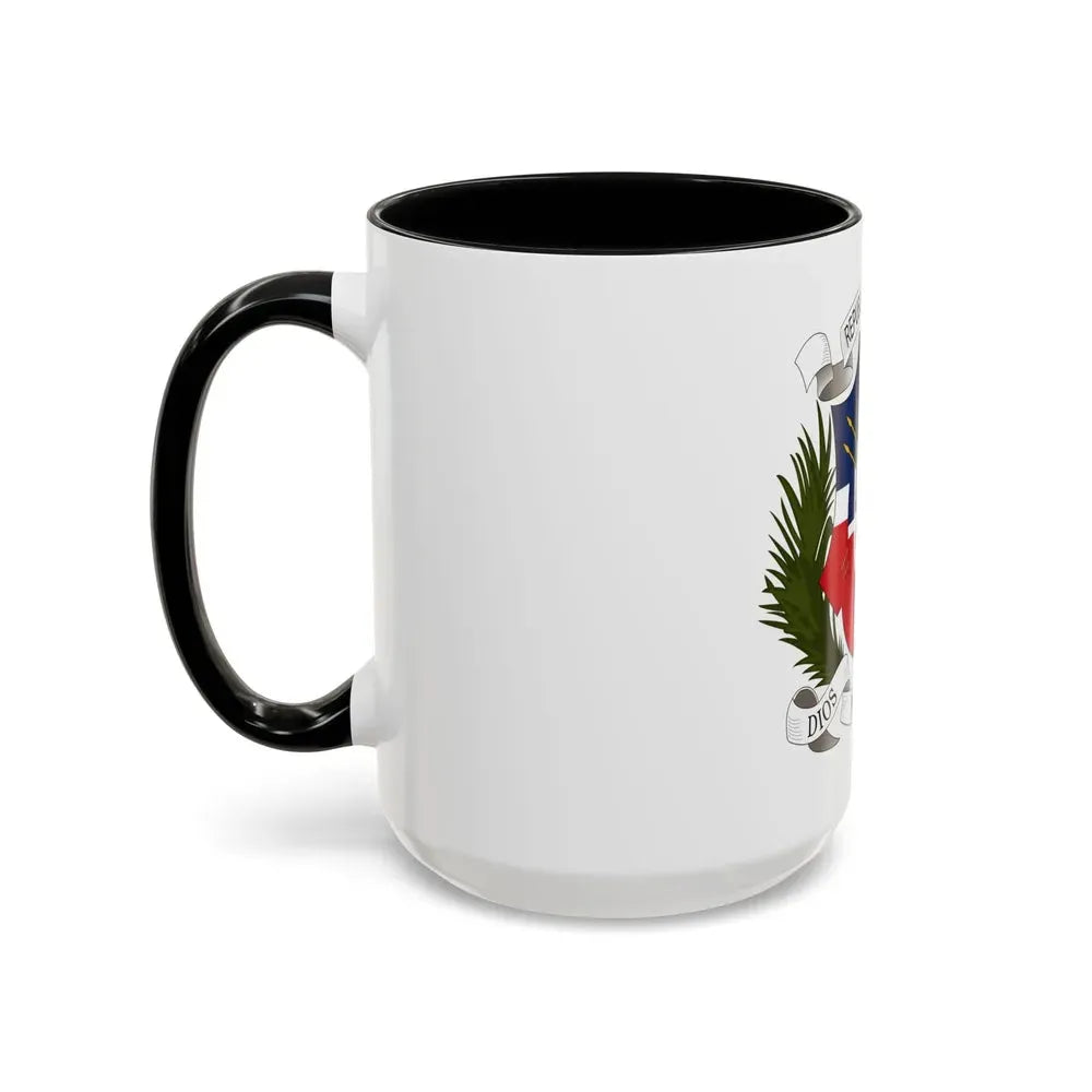 Coat of arms of the Dominican Republic (1860) - Accent Coffee Mug - Go Mug Yourself
