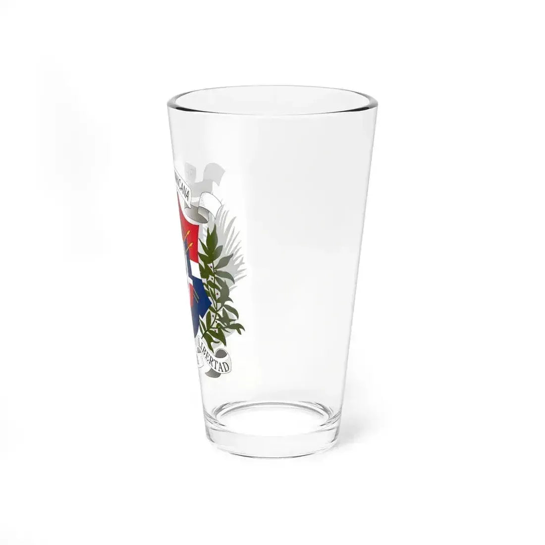 Coat of arms of the Dominican Republic (1860) - Pint Glass 16oz - Go Mug Yourself