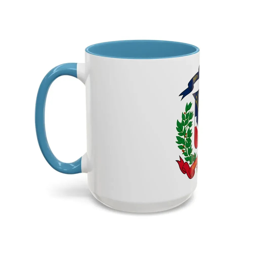 Coat of arms of the Dominican Republic - Accent Coffee Mug - Go Mug Yourself