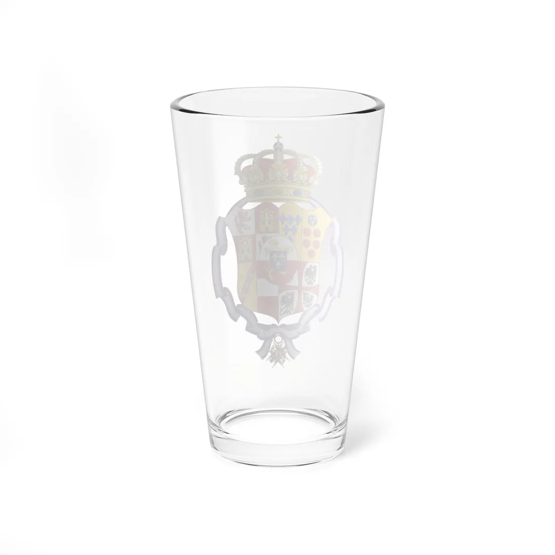 Coat of Arms of the Duchess of Lucca (Italy) (Coat of Arms) Pint Glass 16oz - Go Mug Yourself