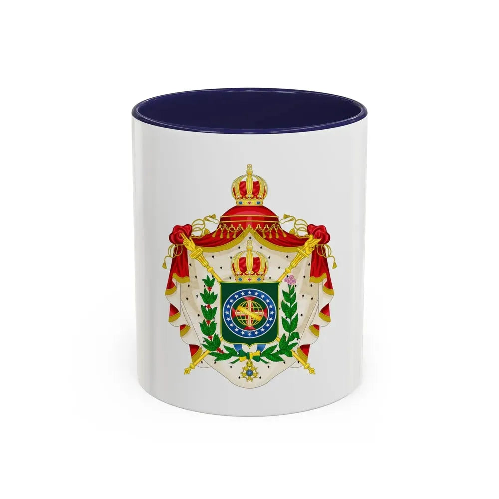 Coat of arms of the Empire of Brazil - Accent Coffee Mug 11oz Navy - Go Mug Yourself