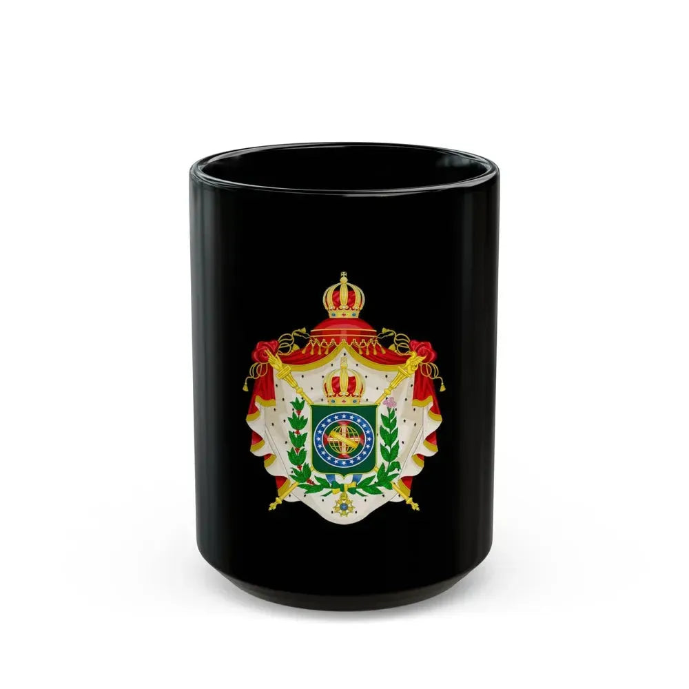 Coat of arms of the Empire of Brazil - Black Coffee Mug 15oz - Go Mug Yourself