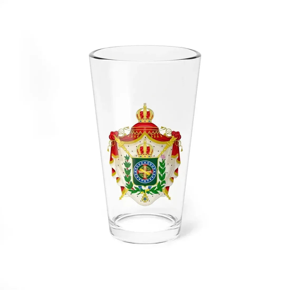 Coat of arms of the Empire of Brazil - Pint Glass 16oz 16oz - Go Mug Yourself