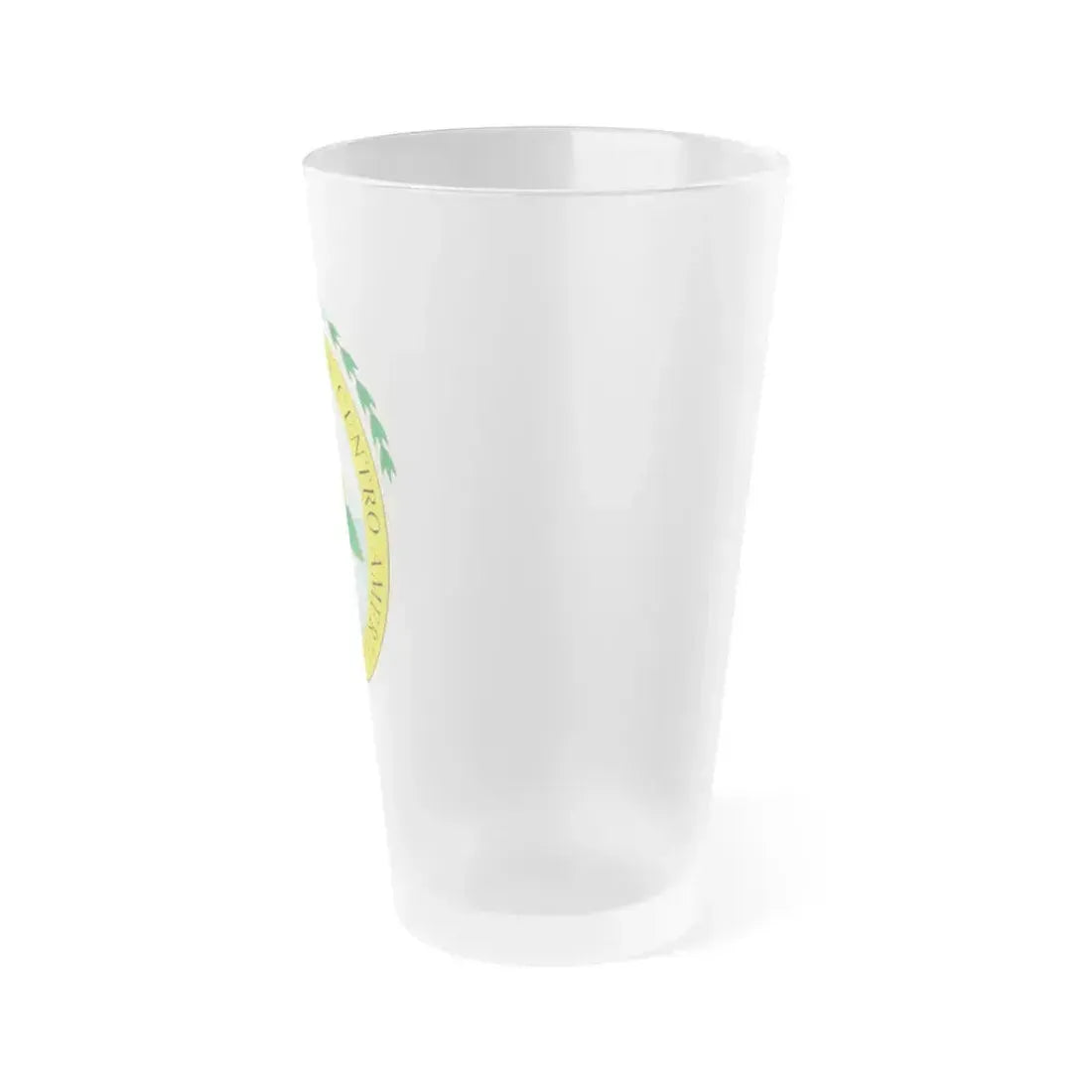 Coat of arms of the Federal Republic of Central America - Frosted Pint Glass 16oz - Go Mug Yourself