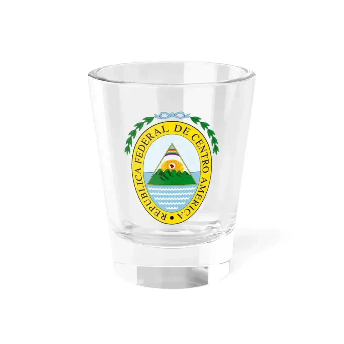 Coat of arms of the Federal Republic of Central America - Shot Glass 1.5oz 1.5oz - Go Mug Yourself
