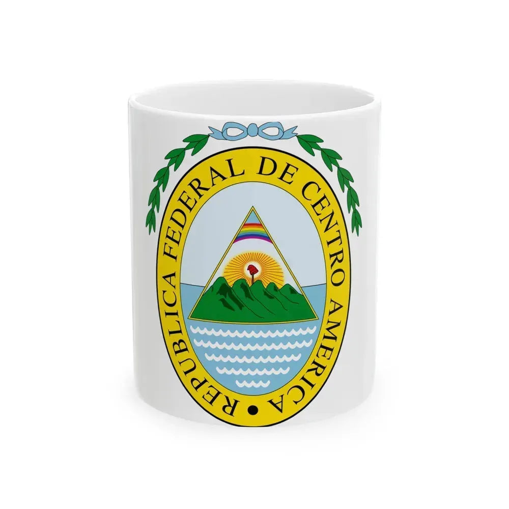 Coat of arms of the Federal Republic of Central America - White Coffee Mug 11oz - Go Mug Yourself