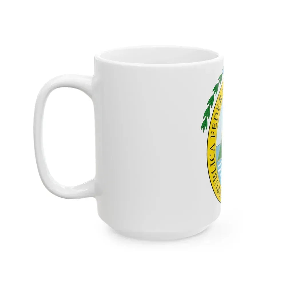 Coat of arms of the Federal Republic of Central America - White Coffee Mug - Go Mug Yourself