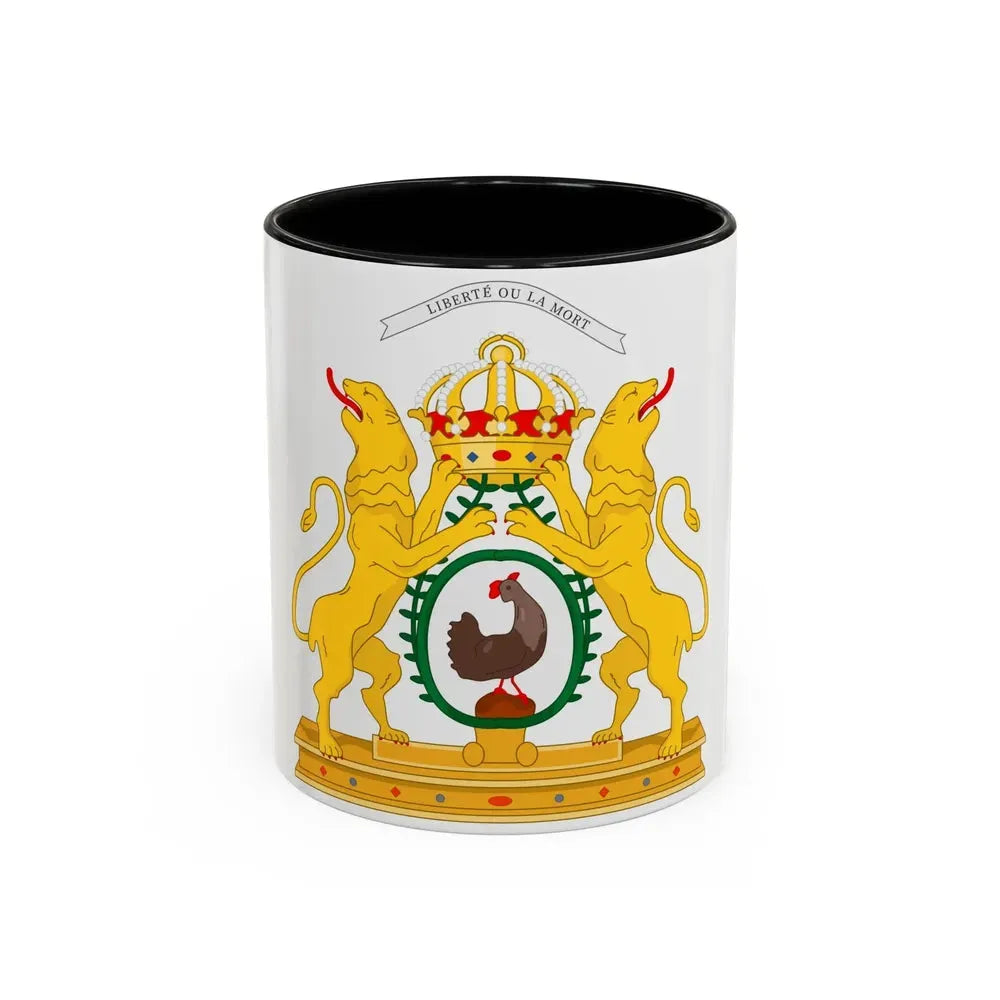 Coat of arms of the First Empire of Haiti - Accent Coffee Mug 11oz Black - Go Mug Yourself