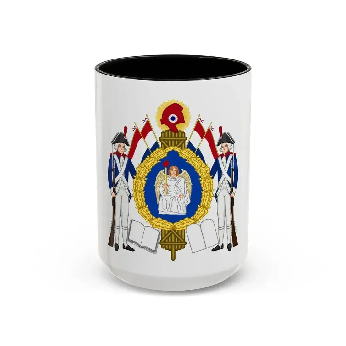 Coat of Arms of the First French Republic - Accent Coffee Mug 15oz Black - Go Mug Yourself