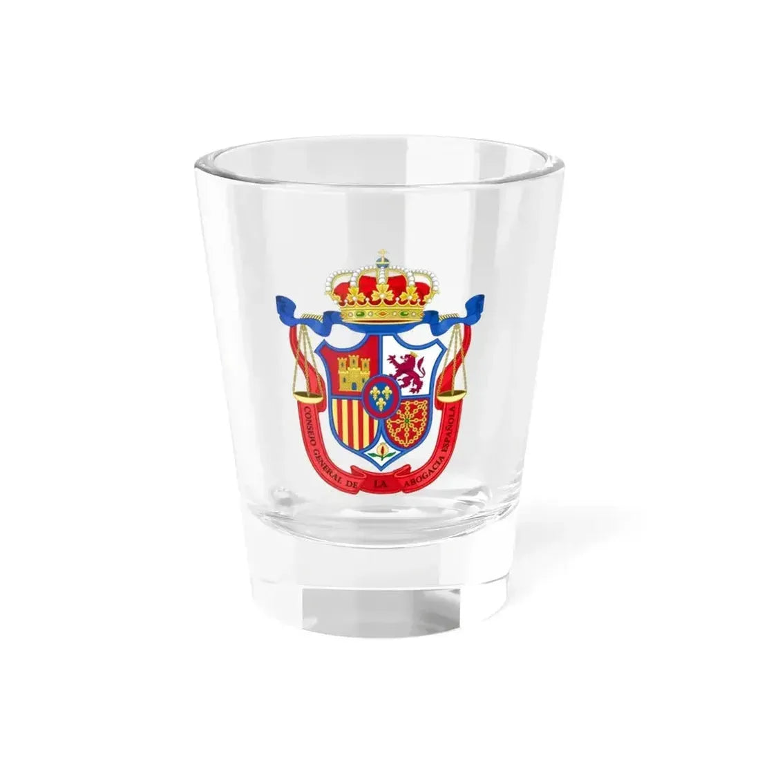 Coat of Arms of the General Council of Spanish Lawyers - Shot Glass 1.5oz 1.5oz - Go Mug Yourself