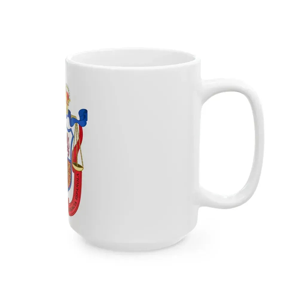 Coat of Arms of the General Council of Spanish Lawyers - White Coffee Mug - Go Mug Yourself