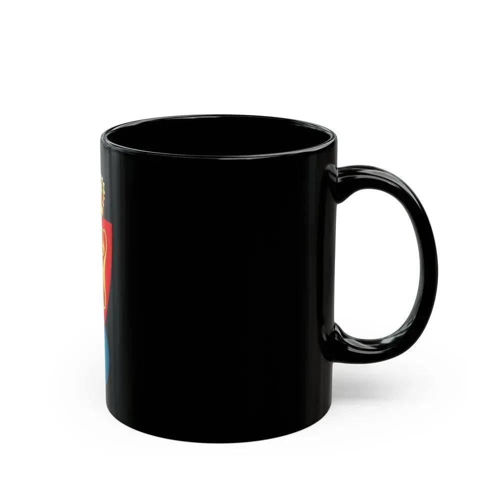 Coat of arms of the Geographical Survey of Norway - Black Coffee Mug - Go Mug Yourself