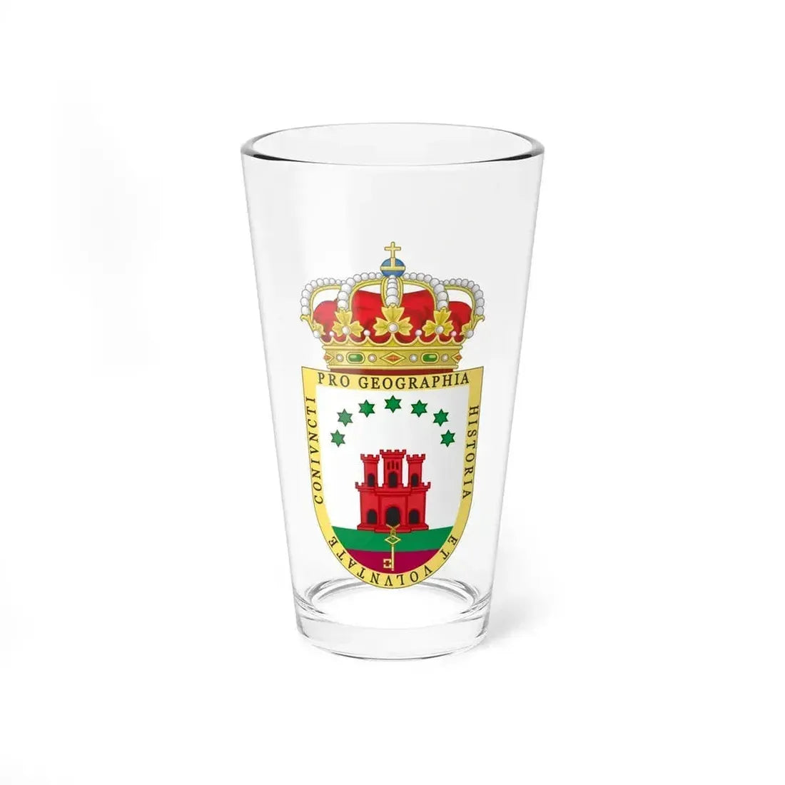 Coat of Arms of the Gibraltar Countryside Commonwealth - Pint Glass 16oz 16oz - Go Mug Yourself