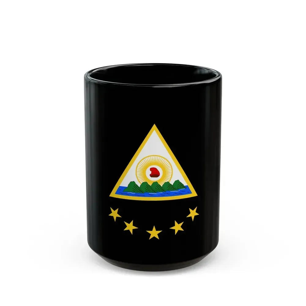 Coat of arms of the Greater Republic of Central America (1898) - Black Coffee Mug 15oz - Go Mug Yourself