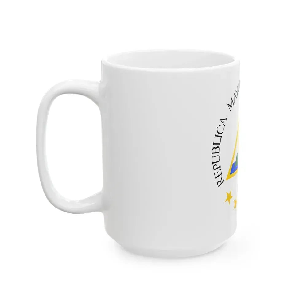 Coat of arms of the Greater Republic of Central America (1898) - White Coffee Mug - Go Mug Yourself