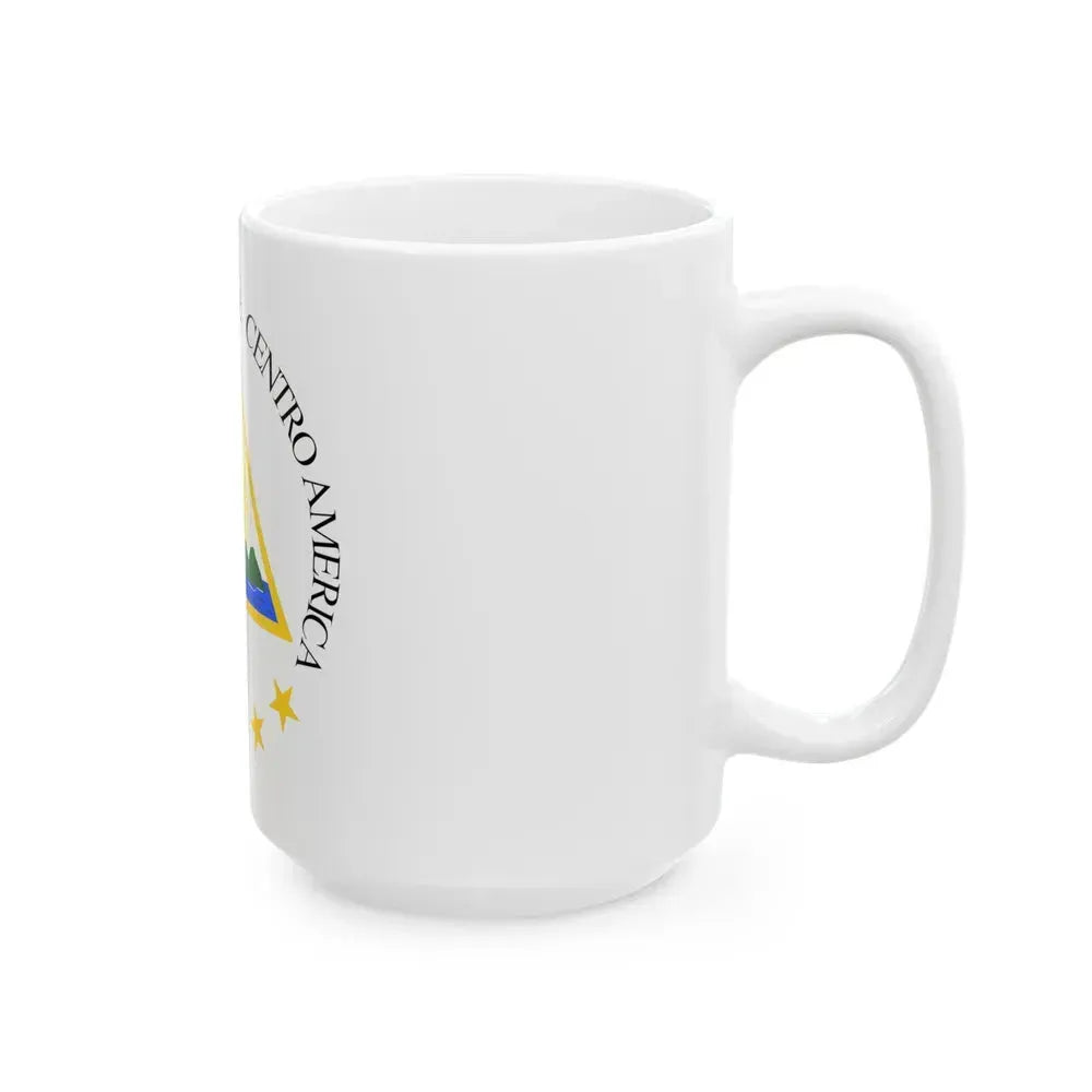 Coat of arms of the Greater Republic of Central America (1898) - White Coffee Mug - Go Mug Yourself