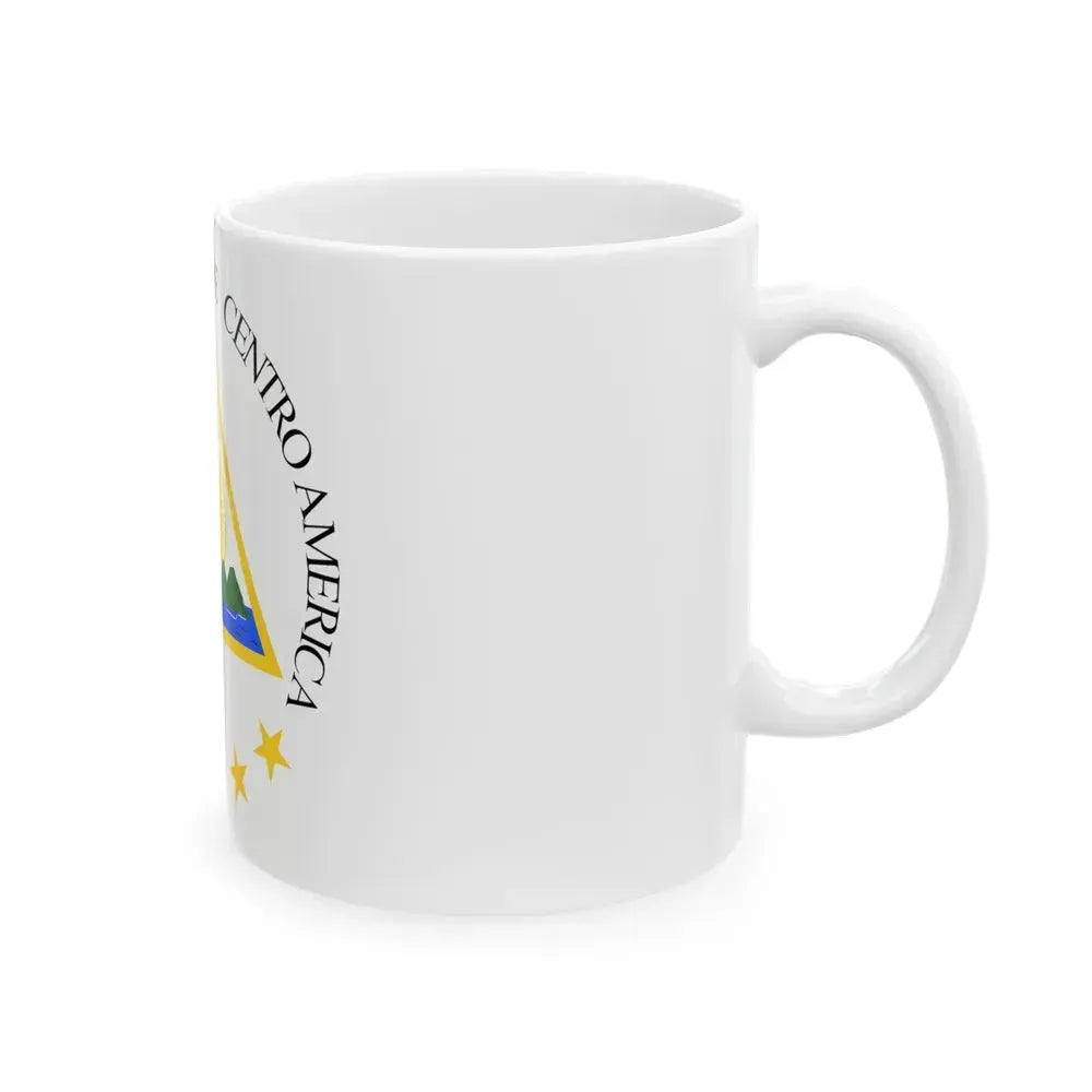 Coat of arms of the Greater Republic of Central America (1898) - White Coffee Mug - Go Mug Yourself