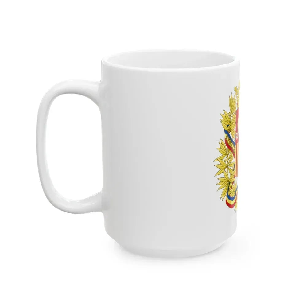 Coat of Arms of the high authorities of Andorra - White Coffee Mug - Go Mug Yourself