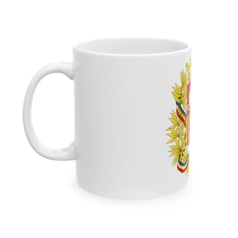 Coat of Arms of the high authorities of Andorra - White Coffee Mug - Go Mug Yourself