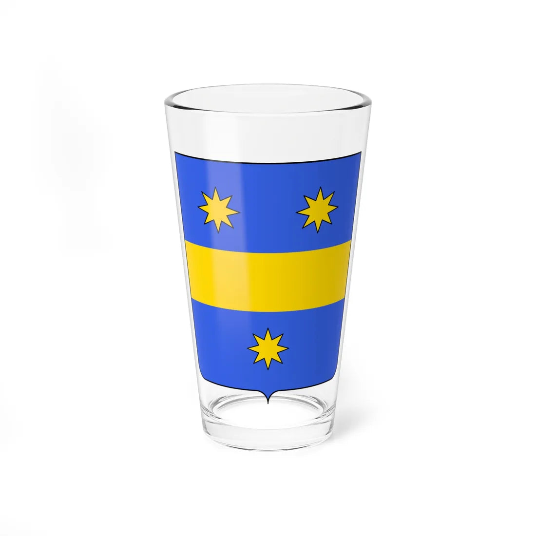Coat of arms of the House of Angarano (Italy) (Coat of Arms) Pint Glass 16oz 16oz - Go Mug Yourself