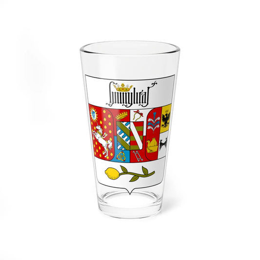 Coat of arms of the House of Borromeo (Italy) (Coat of Arms) Pint Glass 16oz 16oz - Go Mug Yourself
