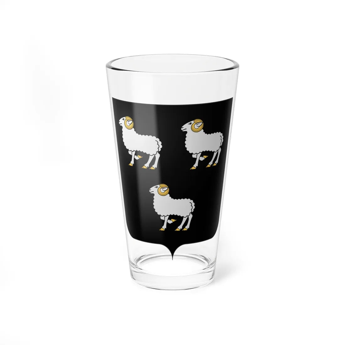 Coat of arms of the House of Corradi-Gonzaga until 1328 (Italy) (Coat of Arms) Pint Glass 16oz 16oz - Go Mug Yourself