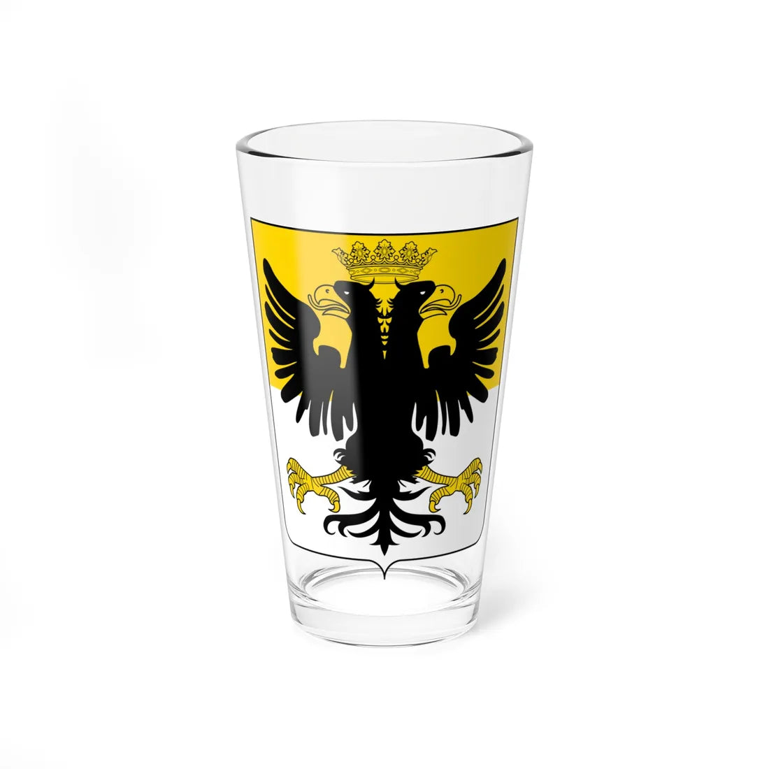 Coat of arms of the House of Doria double headed eagle (Italy) (Coat of Arms) Pint Glass 16oz 16oz - Go Mug Yourself
