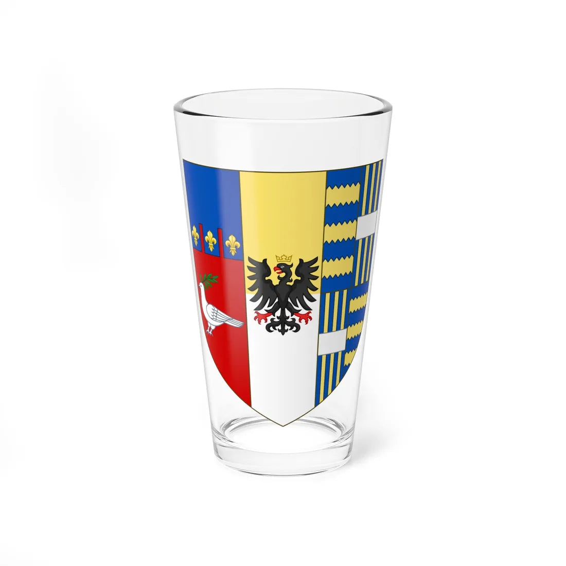 Coat of Arms of the House of Doria Landi Pamphili (Italy) (Coat of Arms) Pint Glass 16oz 16oz - Go Mug Yourself