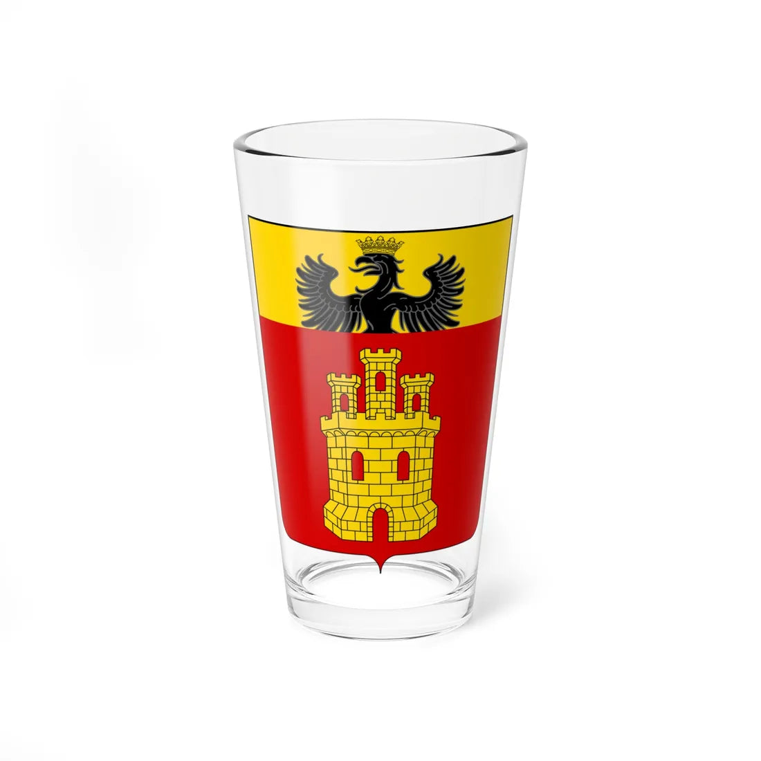 Coat of arms of the House of Giustiniani 1413 (Italy) (Coat of Arms) Pint Glass 16oz 16oz - Go Mug Yourself