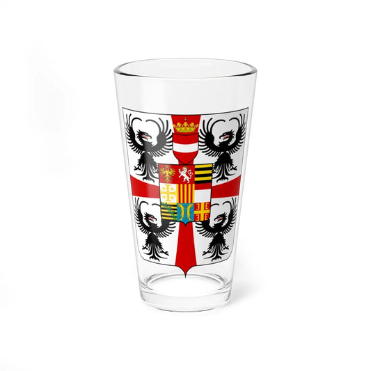 Coat of arms of the House of Gonzaga 1588 (Italy) (Coat of Arms) Pint Glass 16oz 16oz - Go Mug Yourself