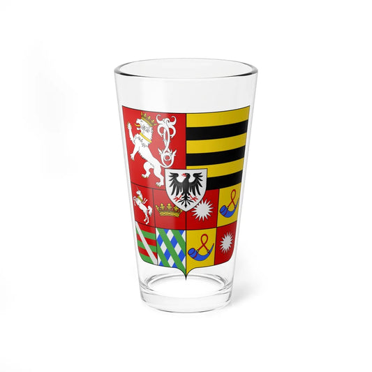 Coat of arms of the House of Gonzaga-Guastalla (Italy) (Coat of Arms) Pint Glass 16oz 16oz - Go Mug Yourself