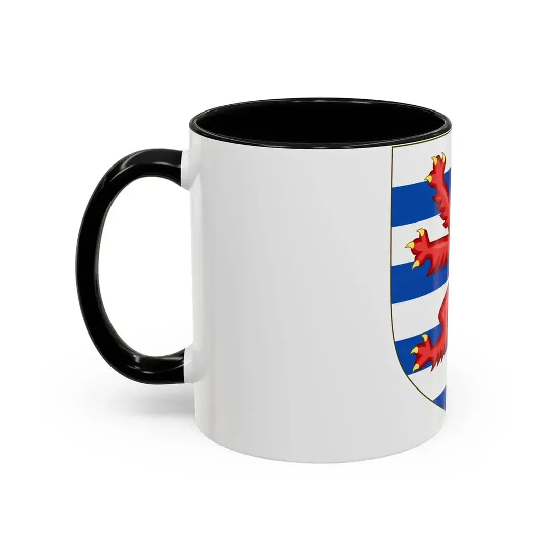 Coat of Arms of the House of Lusignan (Kings of Cyprus) - Accent Coffee Mug - Go Mug Yourself