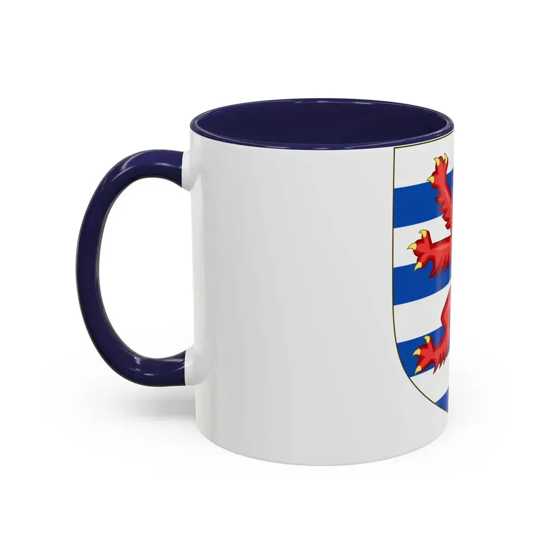 Coat of Arms of the House of Lusignan (Kings of Cyprus) - Accent Coffee Mug - Go Mug Yourself