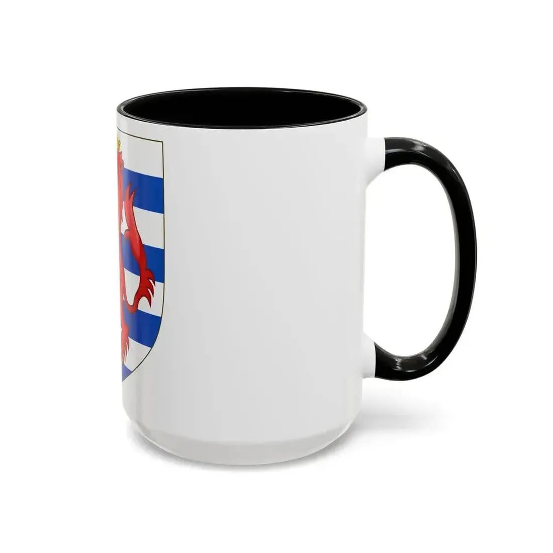 Coat of Arms of the House of Lusignan (Kings of Cyprus) - Accent Coffee Mug - Go Mug Yourself