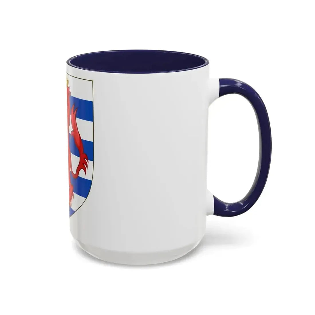 Coat of Arms of the House of Lusignan (Kings of Cyprus) - Accent Coffee Mug - Go Mug Yourself