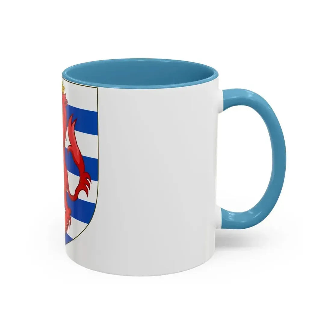 Coat of Arms of the House of Lusignan (Kings of Cyprus) - Accent Coffee Mug - Go Mug Yourself