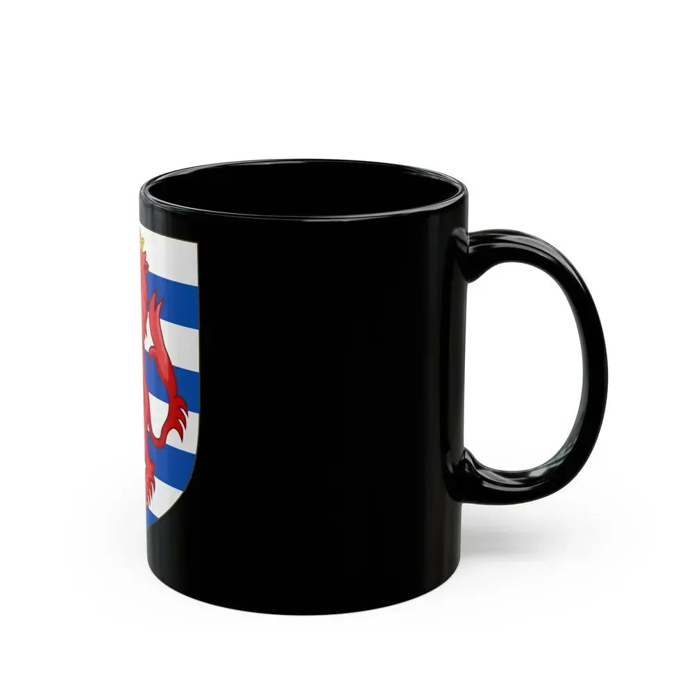 Coat of Arms of the House of Lusignan (Kings of Cyprus) - Black Coffee Mug - Go Mug Yourself